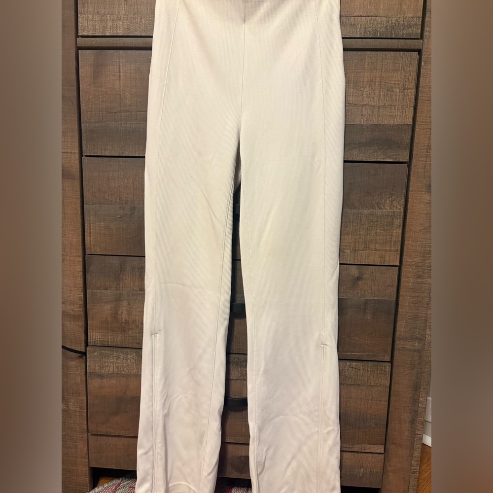 White/ ivory Lululemon fit and flare pant